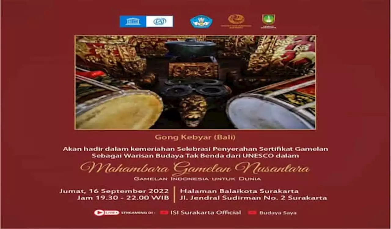 Lusa, Mahambara Gamelan Nusantara Digeber di Halaman Balai Kota Solo