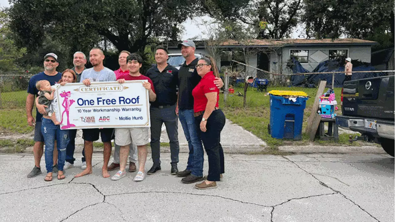 Following military veteran’s death, his family gets new roof on Arlington home