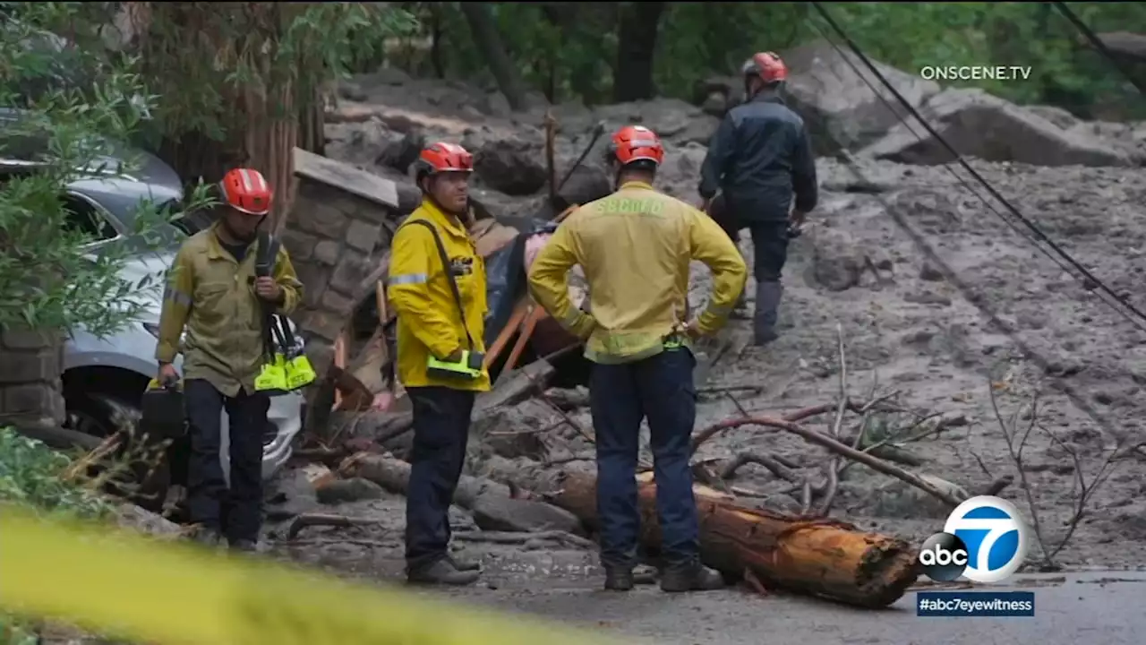 Search continues for person missing in San Bernardino County mudslides, last seen in Forest Falls