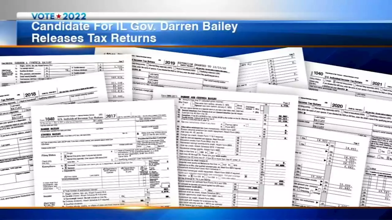 IL Republican governor candidate Darren Bailey releases tax returns