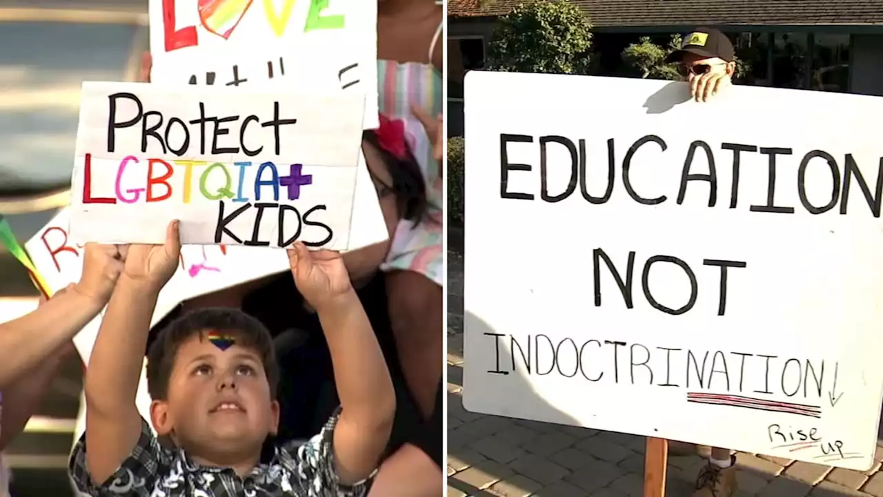 Pride flag murals at Castro Valley schools cause opposing rallies, gain national attention