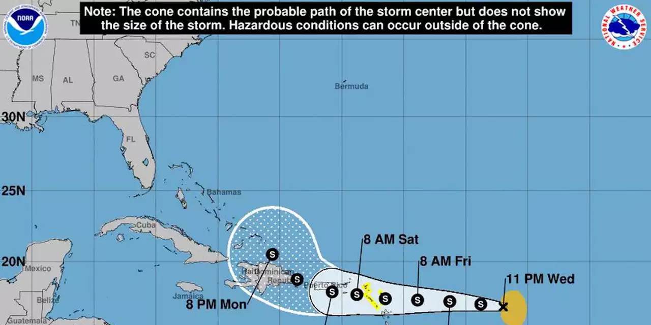 Tropical Storm Fiona could menace Puerto Rico this weekend