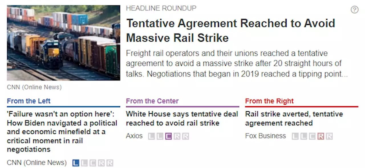 Tentative Agreement Reached to Avoid Massive Rail Strike