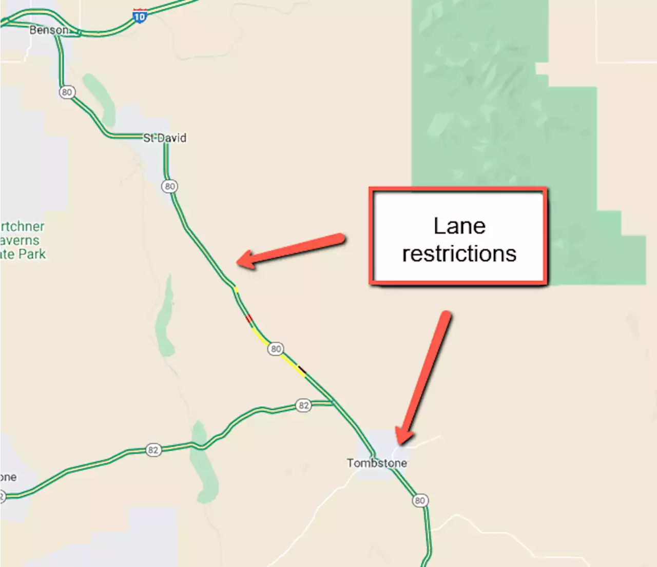 Plan for delays on State Route 80 near Tombstone starting today Sept. 15