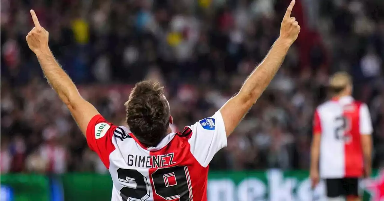 La increíble efectividad de Santiago Giménez con el Feyenoord