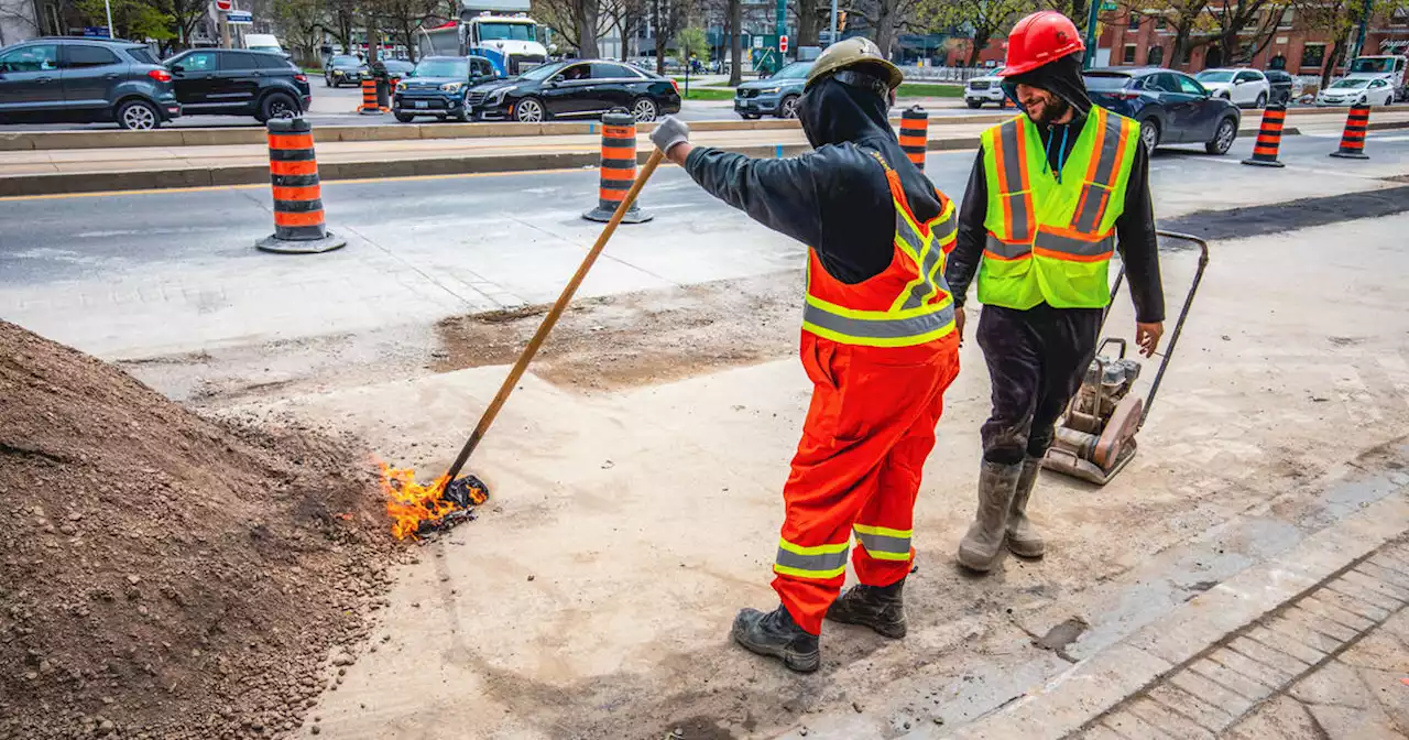 Someone reported a damaged Toronto street to 311 and was told to wait 4 years