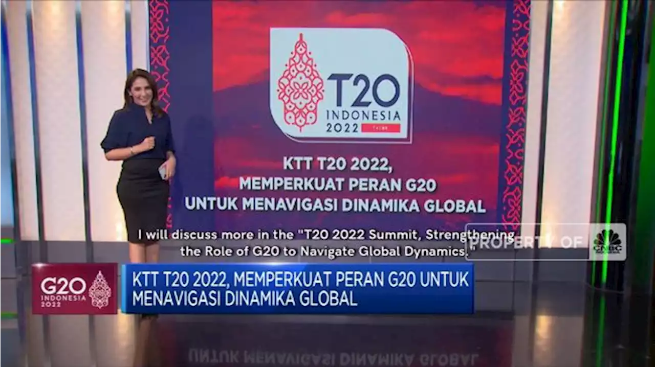 KTT T20 2022 Perkuat Peran G20 Dalam Navigasi Dinamika Global