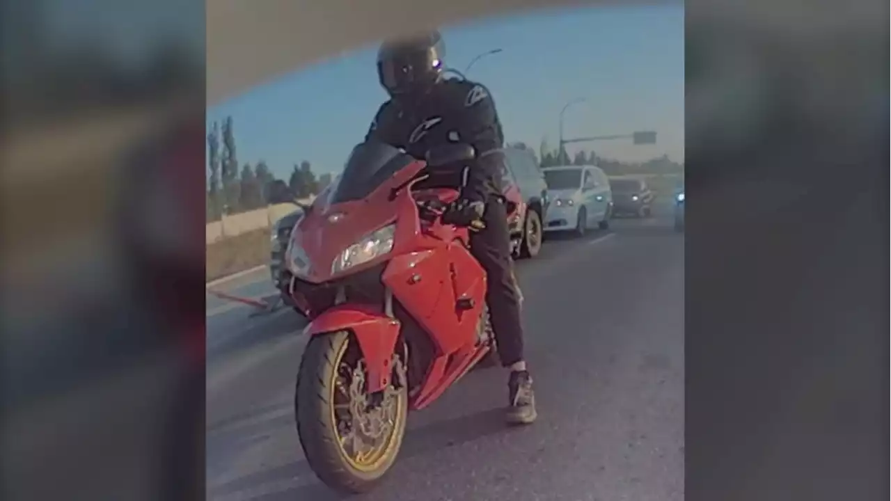 Motorcyclist who hit traffic officer, fled scene, wanted by Edmonton police