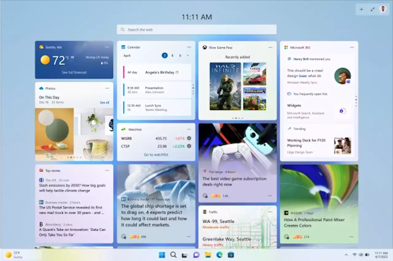 Windows 11 explores an expanded, full-sized widget board | Digital Trends