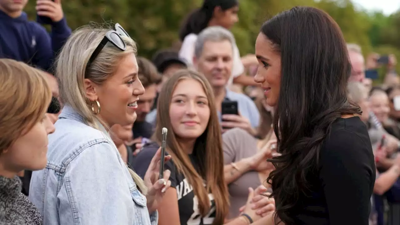 Meghan Markle Gets Hug From Teen Girl While Mourning Queen Elizabeth