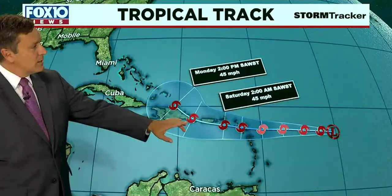 Tracking New Tropical System