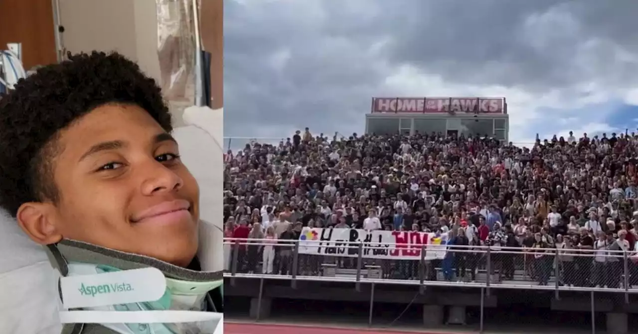 VIDEO: Alta High School student body sends happy birthday message to injured football player