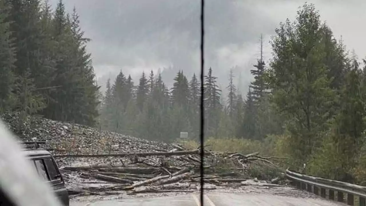 North Cascades Highway closed due to massive mudslide