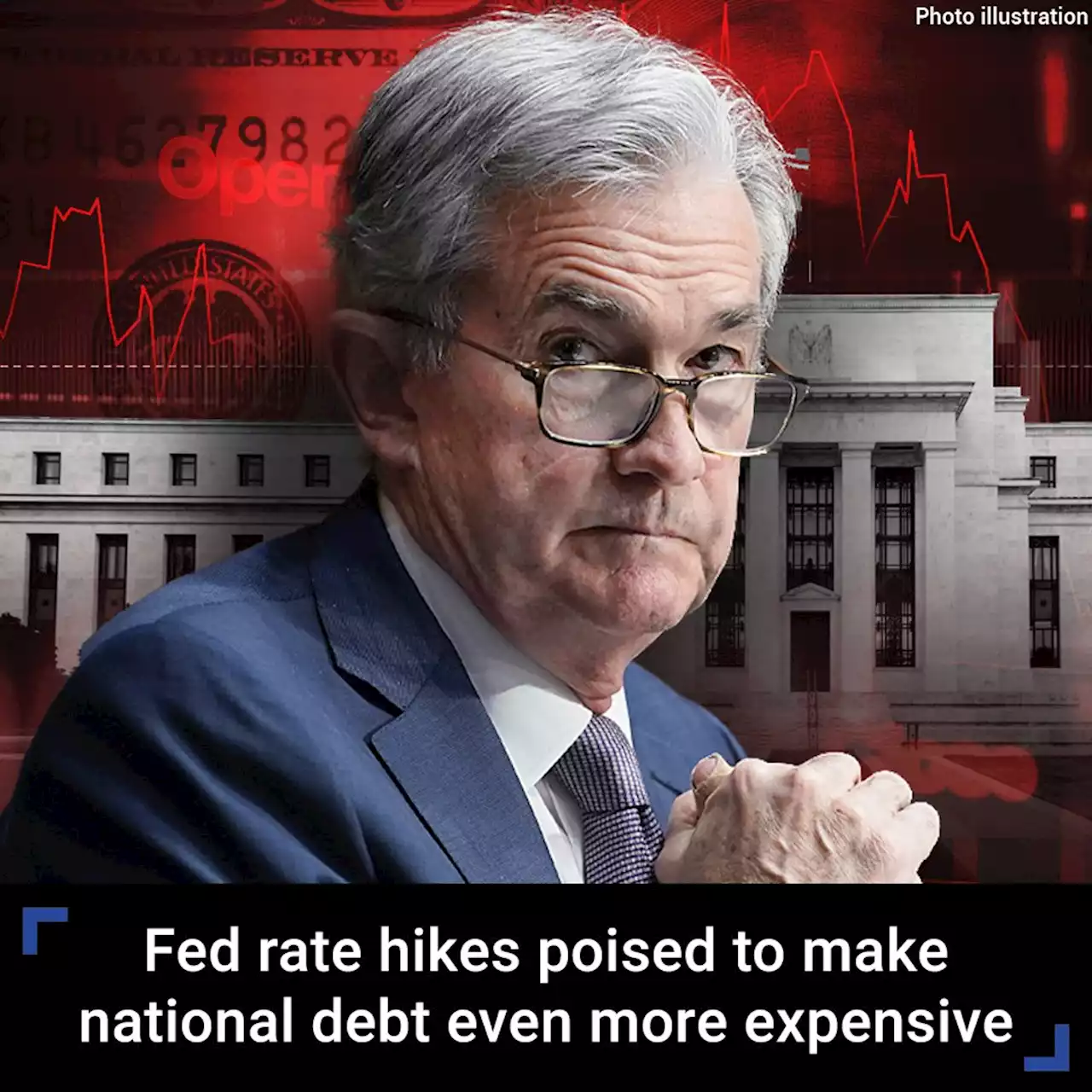 Fed interest rate hikes poised to make the US national debt even more expensive