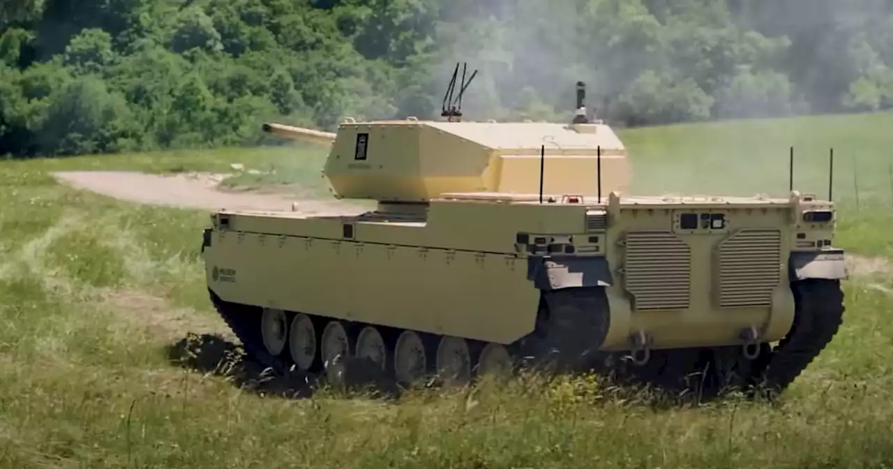 Alarming Footage Shows Robot Battle Tank Blowing Up Cars