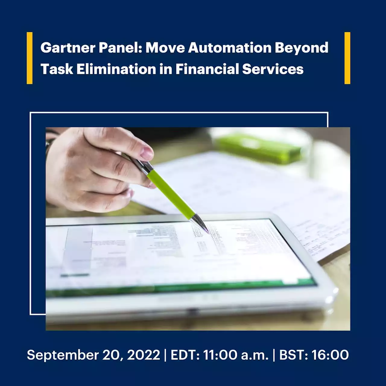 Gartner Panel: Move Automation Beyond Task Elimination in Financial Services