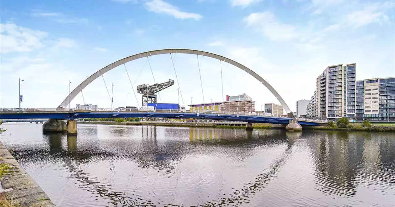 Glasgow flat with views of Squinty Bridge and Clyde on the market for £140k