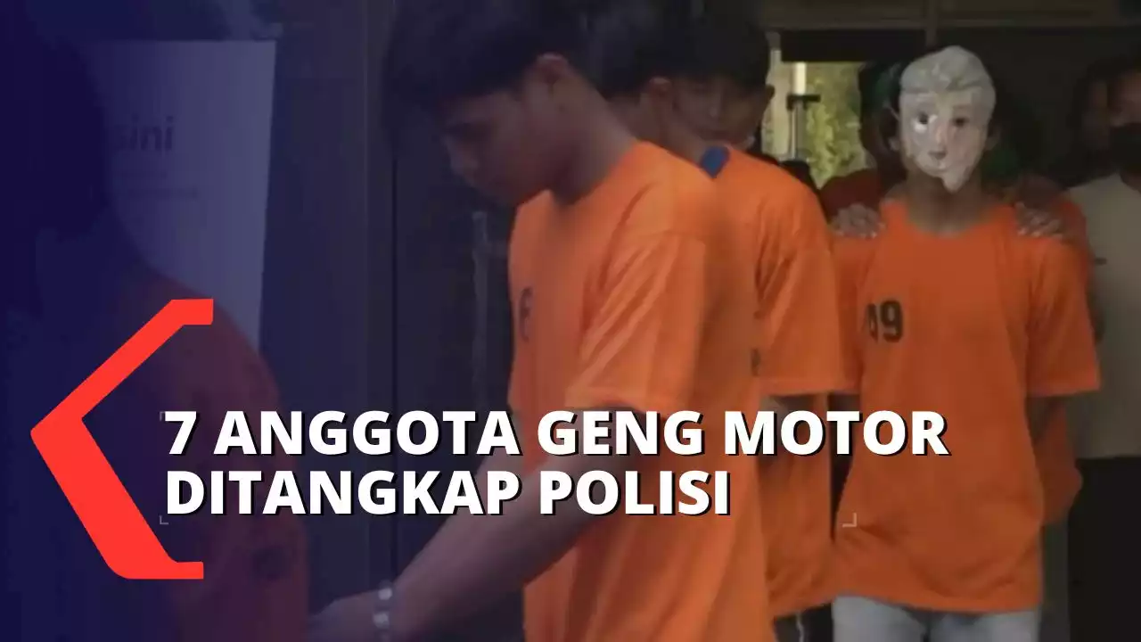 7 Anggota Geng Motor di Medan Ditangkap Polisi, Diduga Komplotan Perampok!