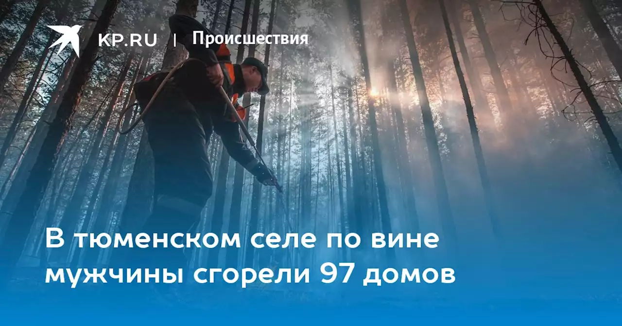 В тюменском селе по вине мужчины сгорели 97 домов