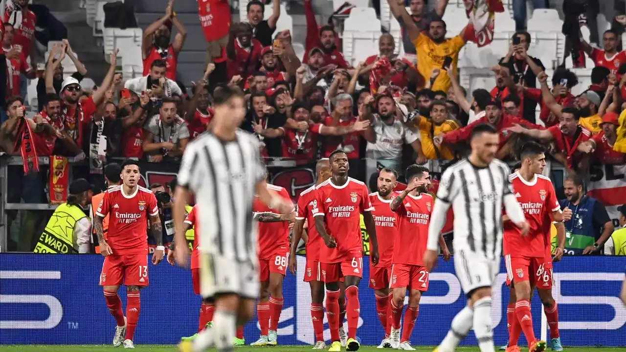 Disastro Juve in Champions, sconfitta in casa 2-1 dal Benfica