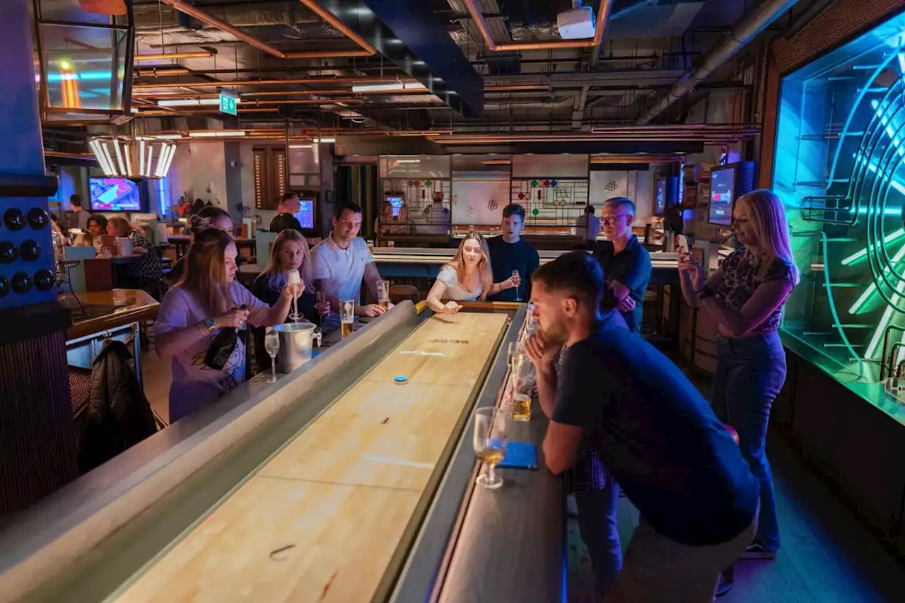 The new shuffleboard games bar opening in Leeds city centre this October