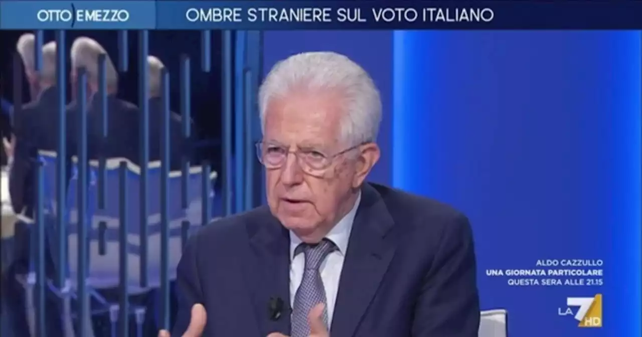 Otto e Mezzo, Mario Monti e la profezia sul centrodestra: 'Quanto durano'