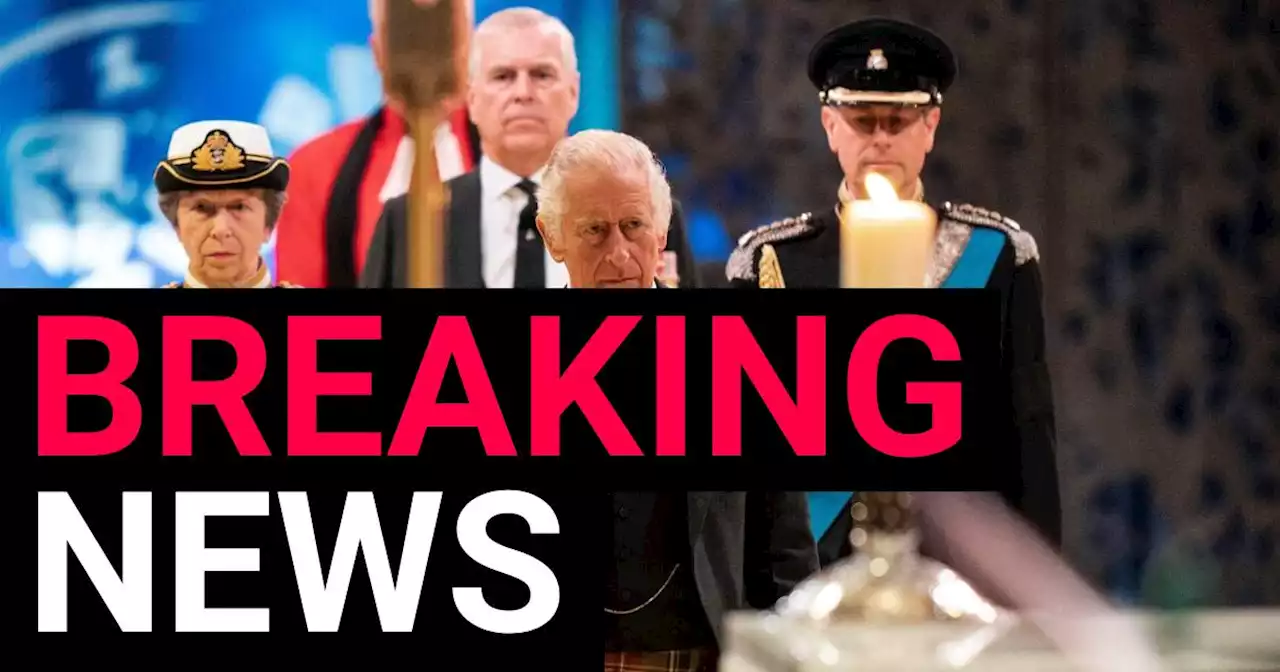 Queen's four children will hold 15-minute vigil around her coffin tomorrow