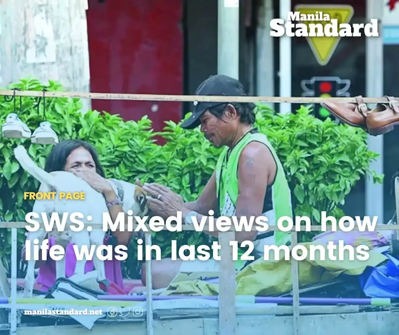 SWS: Mixed views on how life was in last 12 months