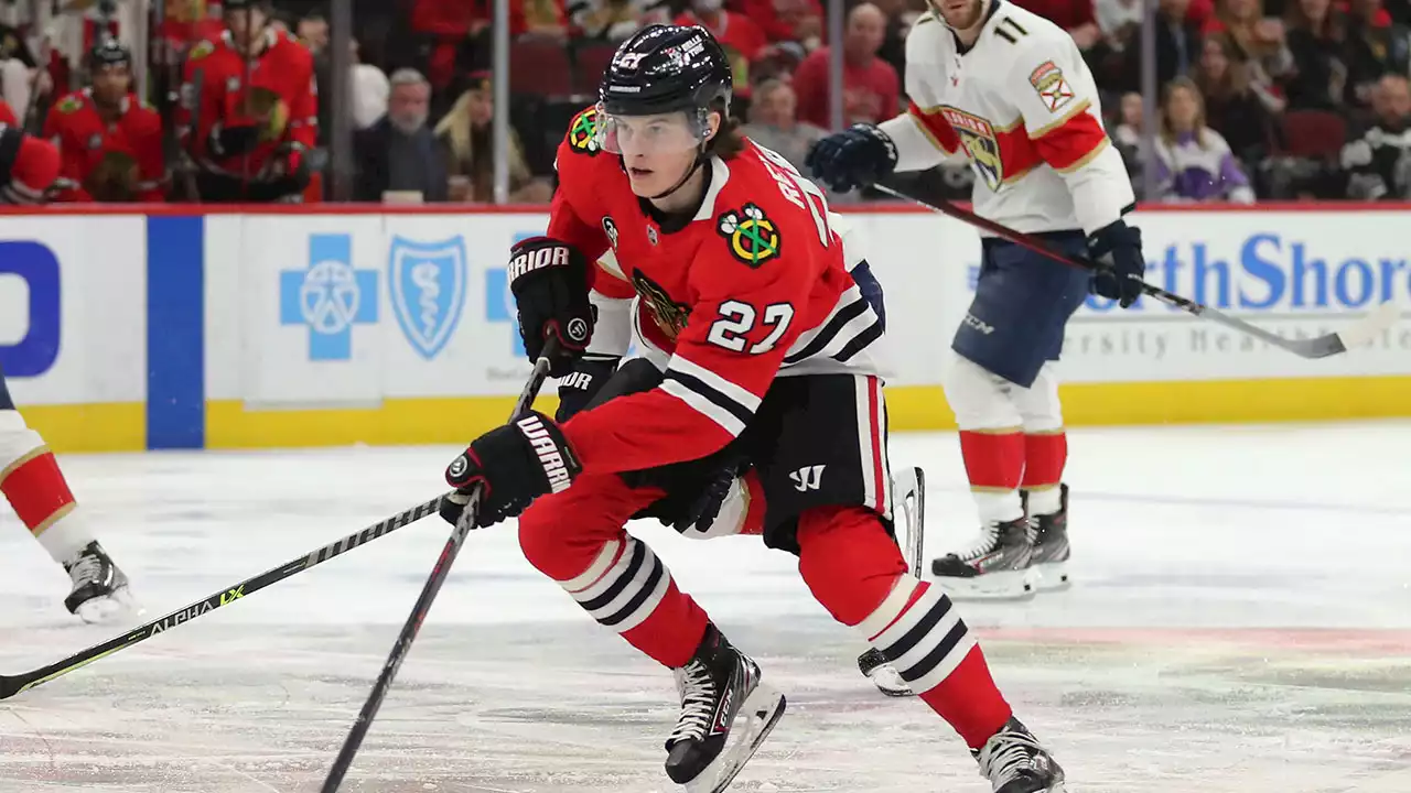 Blackhawks' Lukas Reichel: ‘My Goal Is to Play Full Time in the NHL This Season'