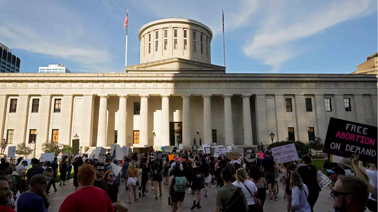 A judge temporarily blocks an Ohio law banning most abortions