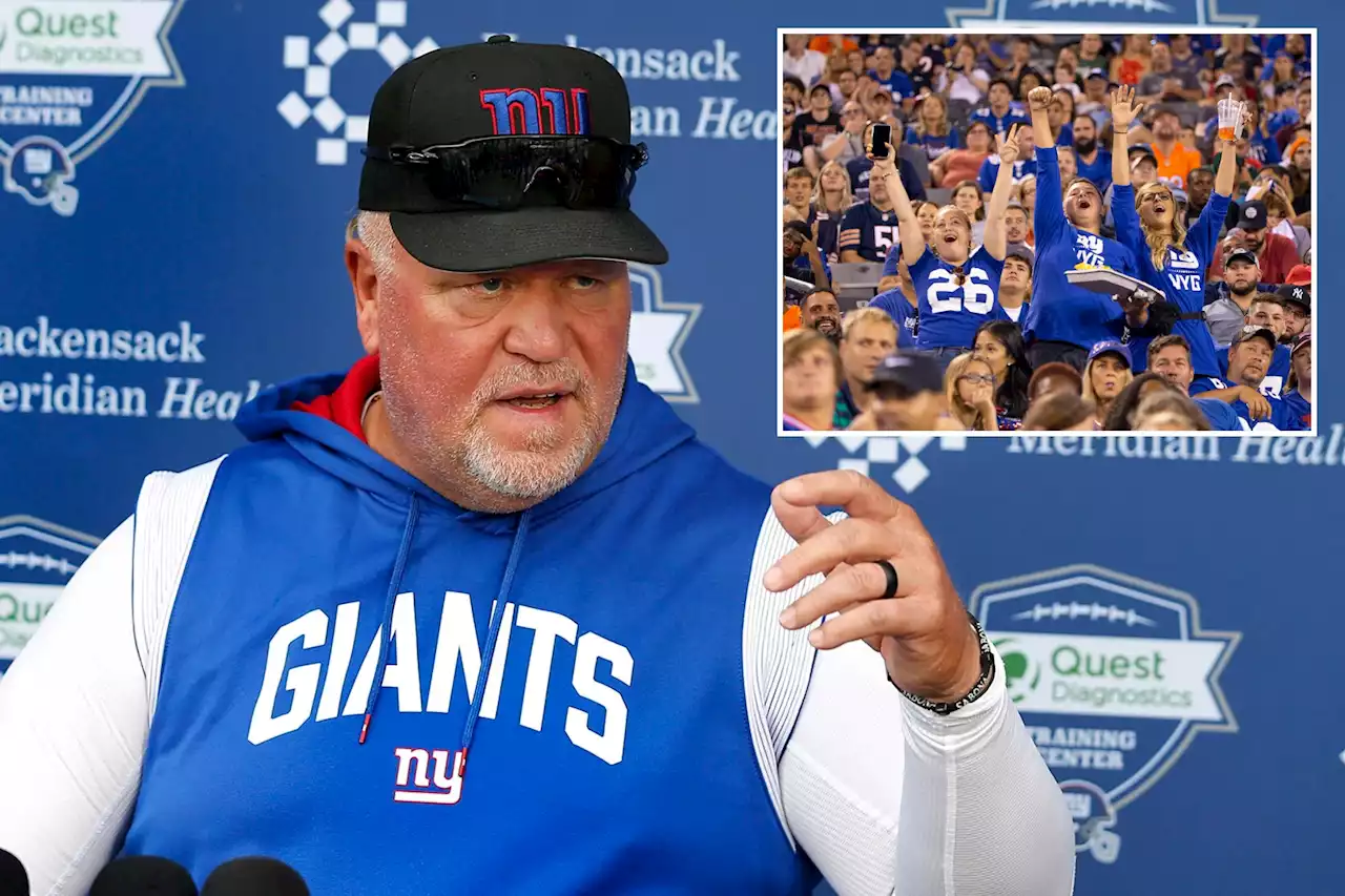 Wink Martindale implores Giants fans to breathe fire at MetLife Stadium