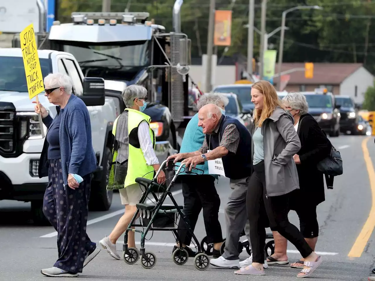 Manotick seniors protest truck traffic on Bridge Street