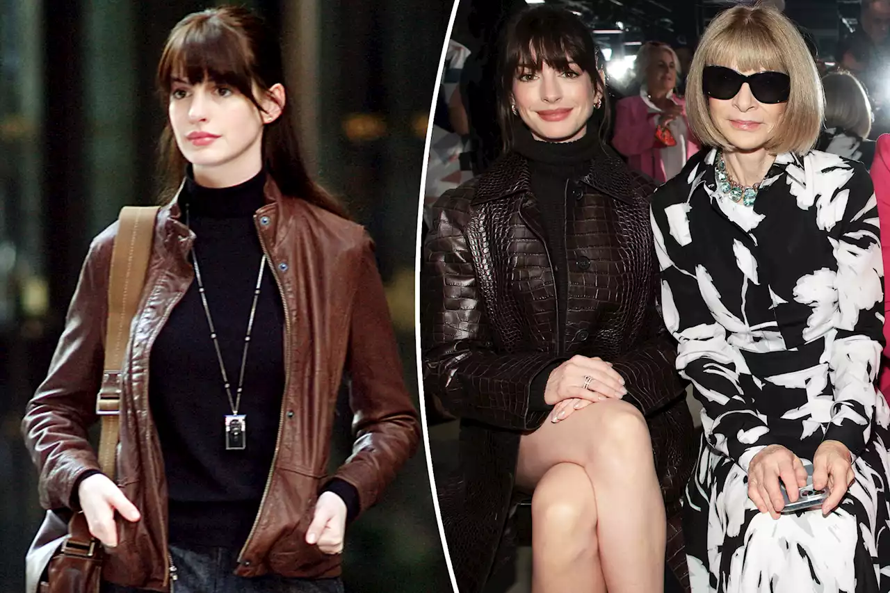 Anne Hathaway has ‘Devil Wears Prada’ moment with Anna Wintour at NYFW