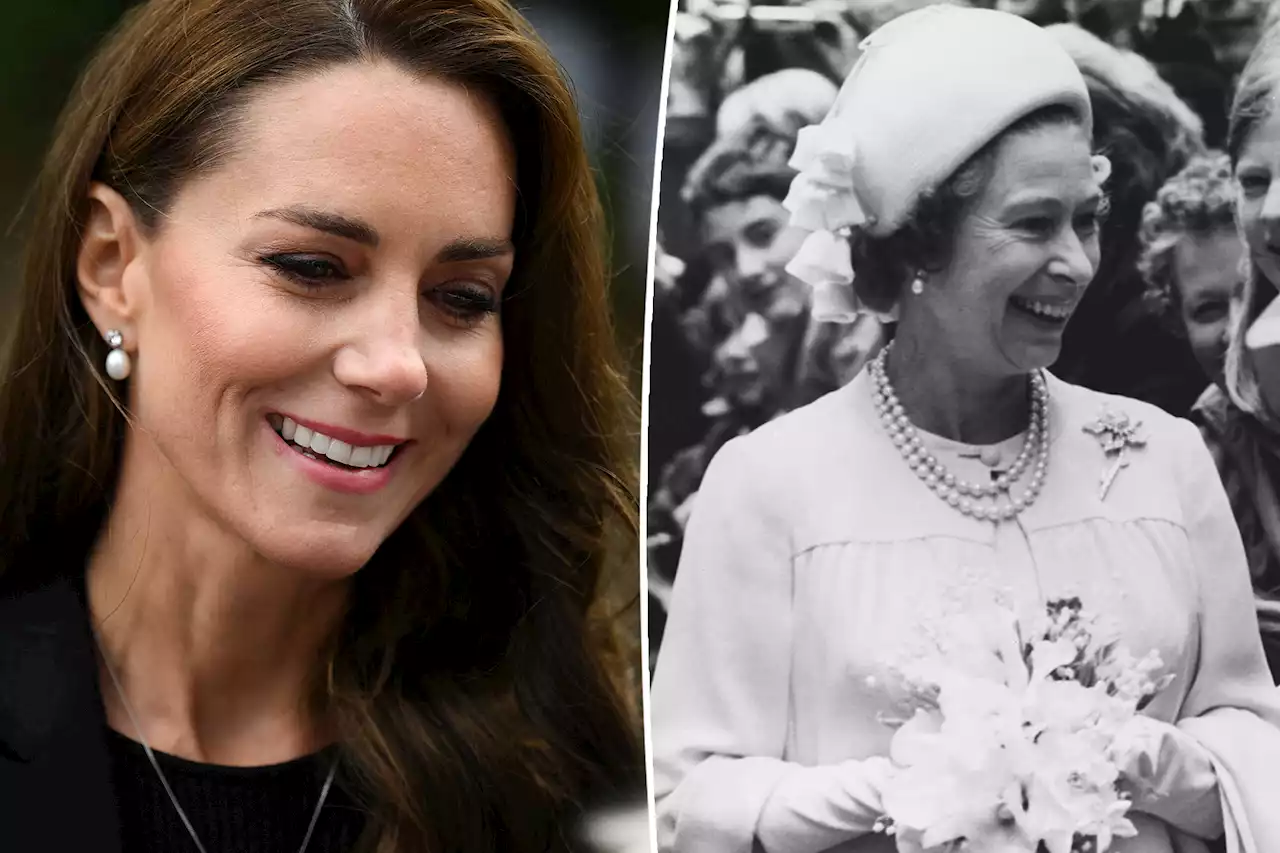 Kate Middleton wears Queen Elizabeth’s pearl earrings to Sandringham