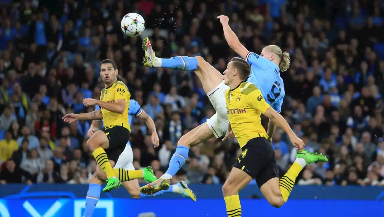 Champions League: Erling Haaland schießt Manchester City zum Sieg gegen Borussia Dortmund