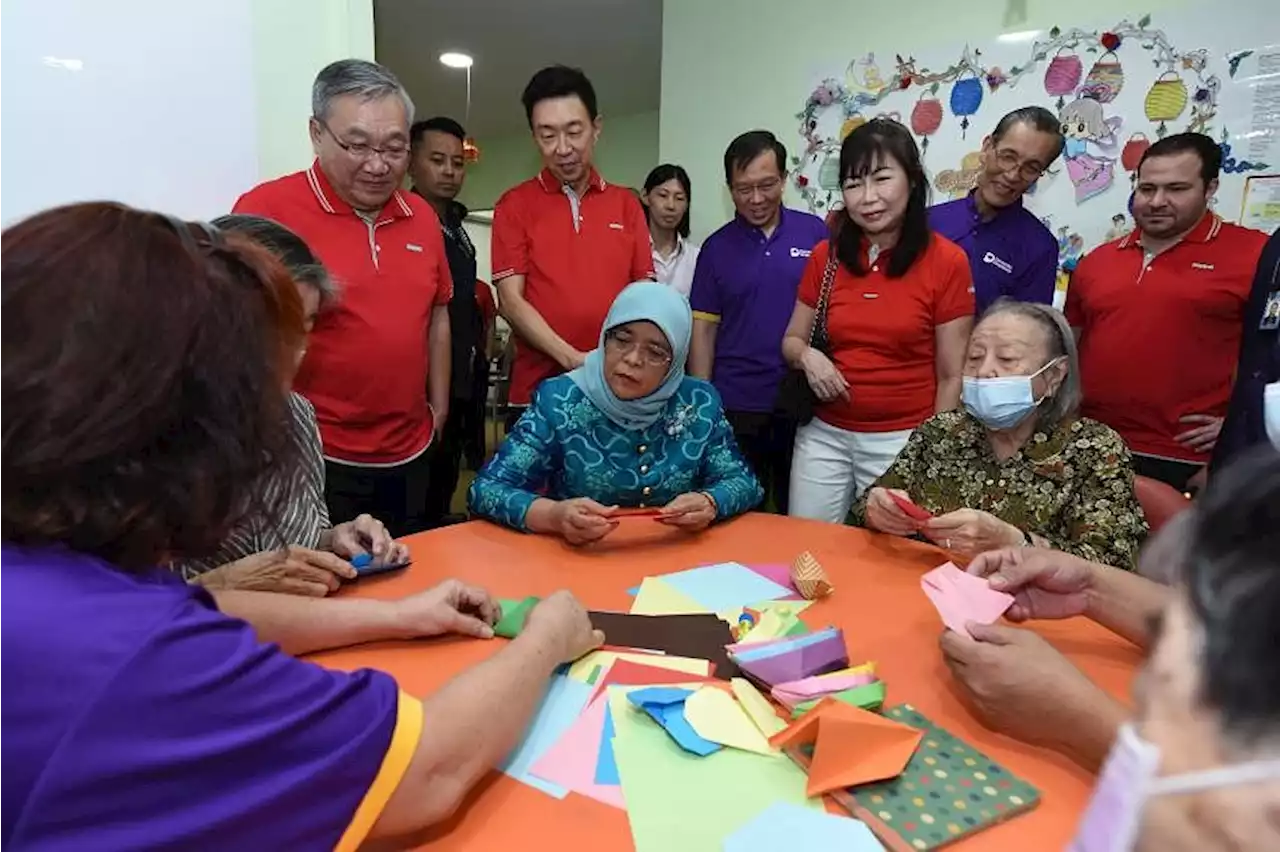 More businesses can join in efforts to help those with dementia, caregivers: President Halimah