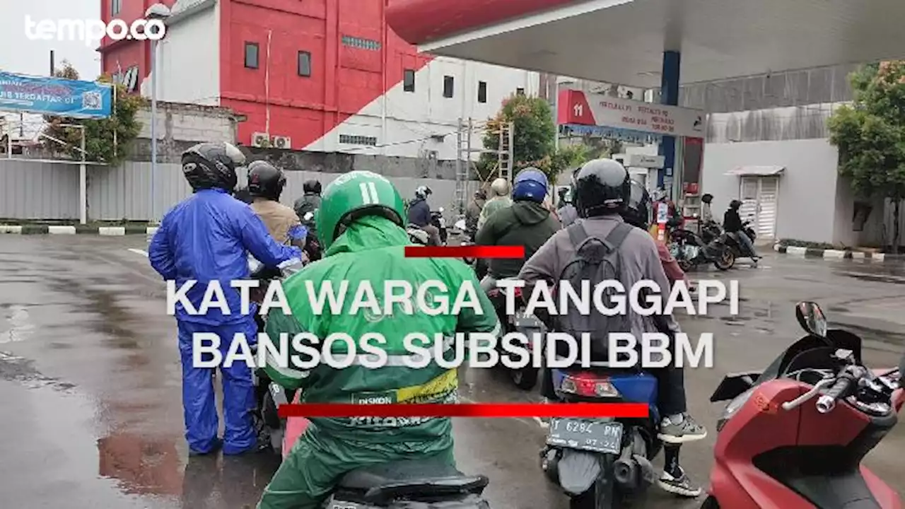 Kata Warga Tanggapi Pengalihan Subsidi BBM Menjadi Bansos