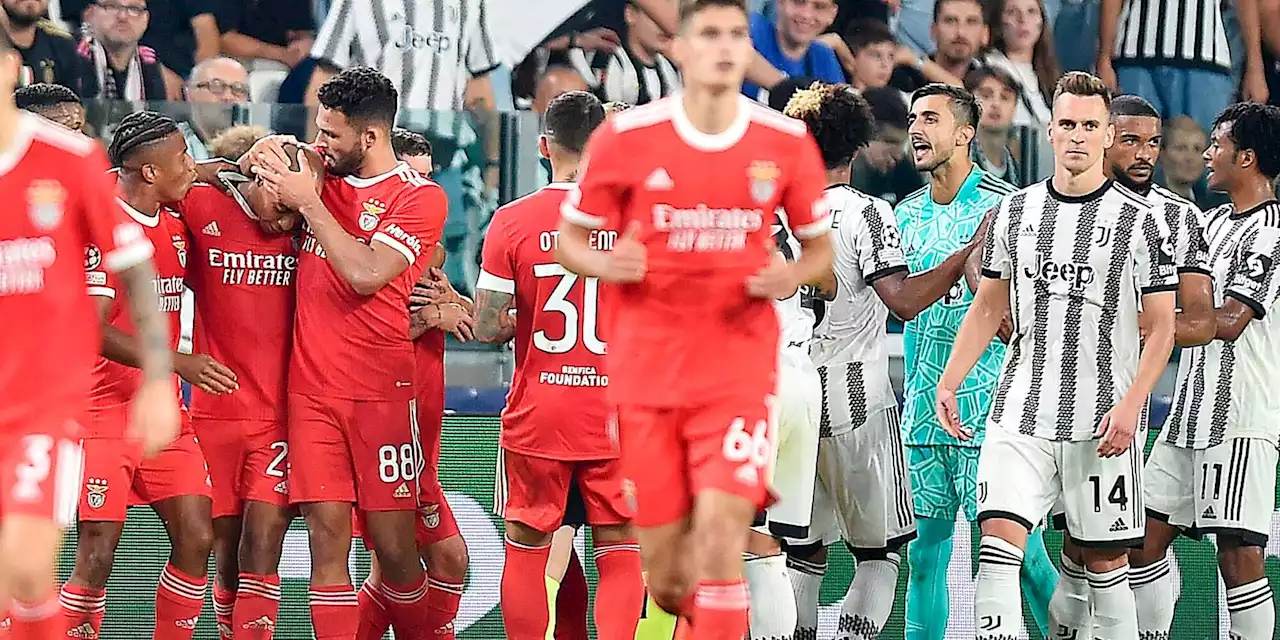 Juve, ko con il Benfica e fischiata dallo Stadium