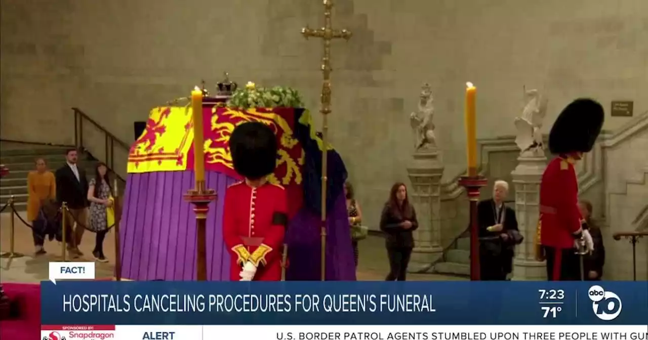 Fact or Fiction: UK hospitals canceling some surgeries, cancer treatments due to Queen Elizabeth's funeral?