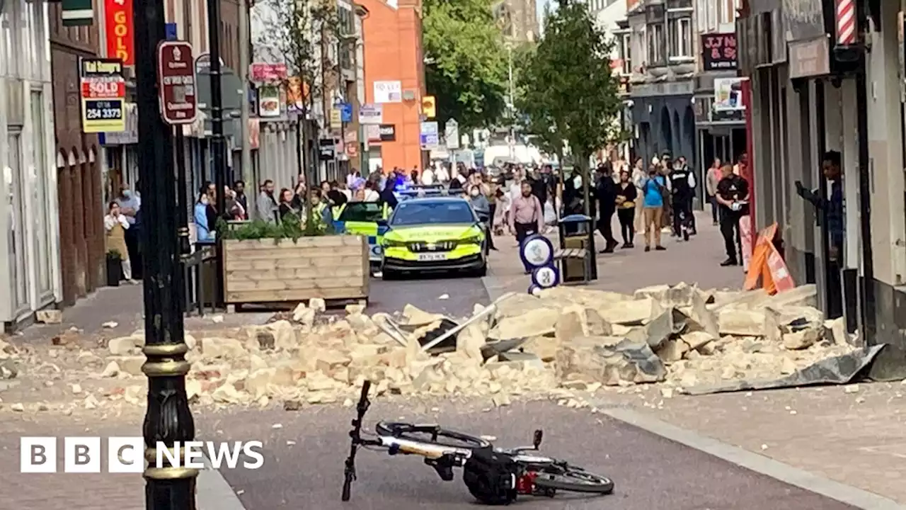 Leicester: Six flats evacuated after partial building collapse