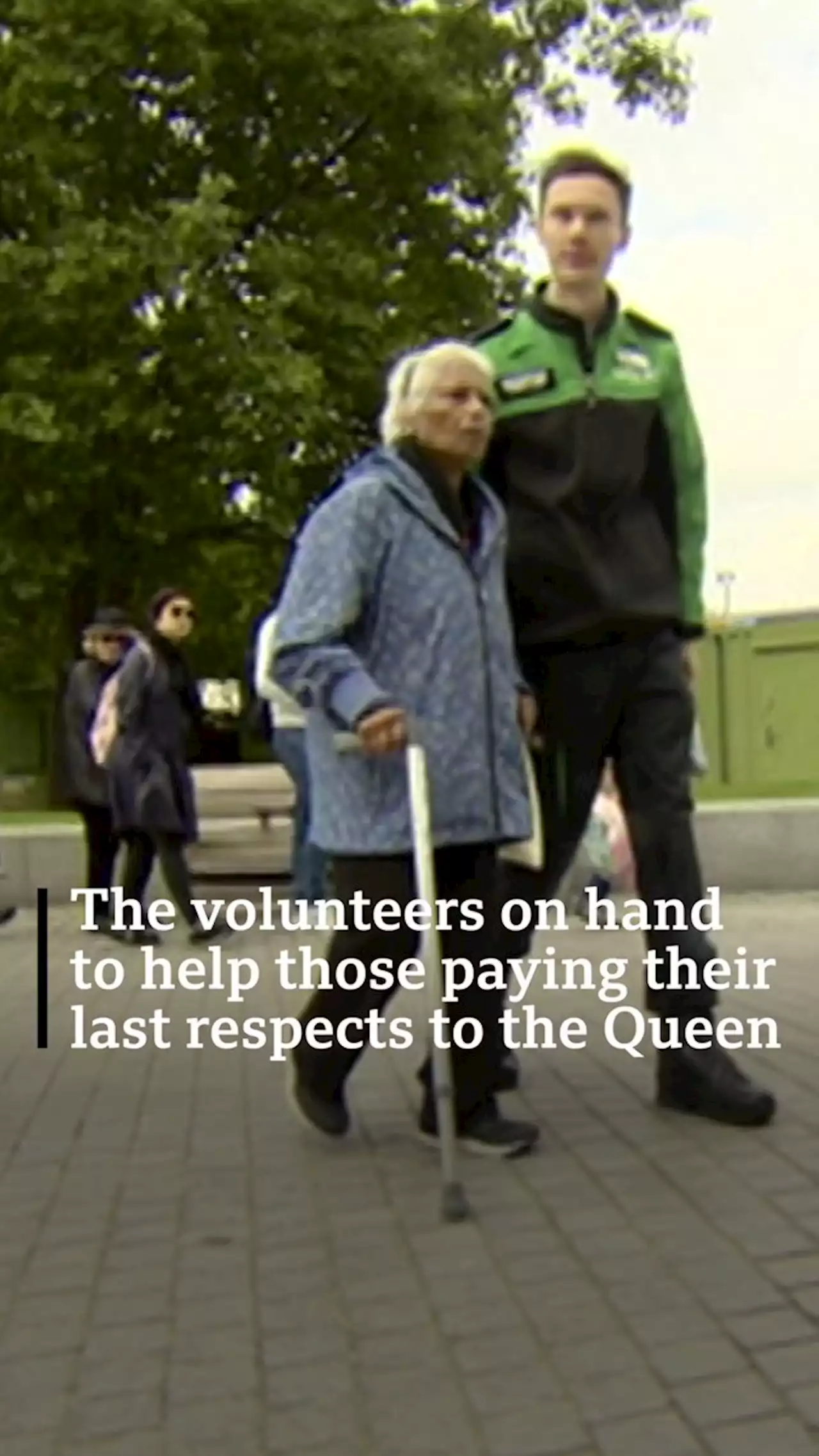 Queen Elizabeth II: The volunteers helping at Queen lying-in-state queue