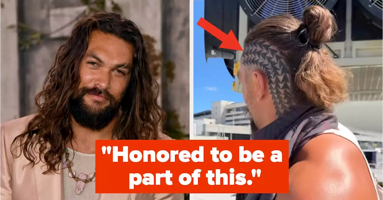 Jason Momoa Said Getting A Traditional Native Hawaiian Tattoo On His Head Was A 'Powerful Moment'