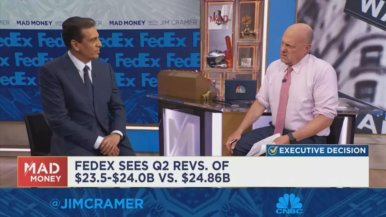 Watch Jim Cramer's full interview with FedEx CEO Raj Subramaniam