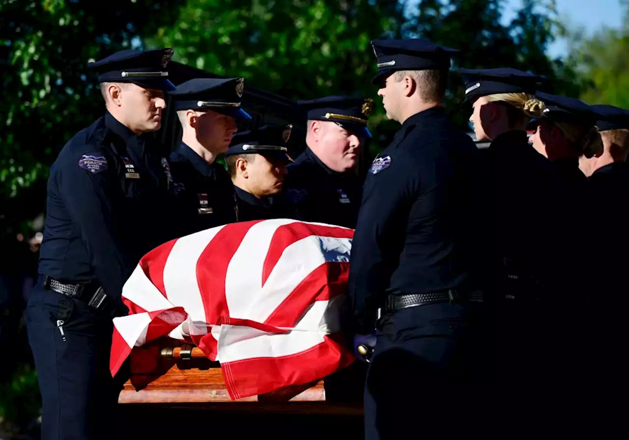 PHOTOS: Arvada police officer Dillon Vakoff honored by community at funeral