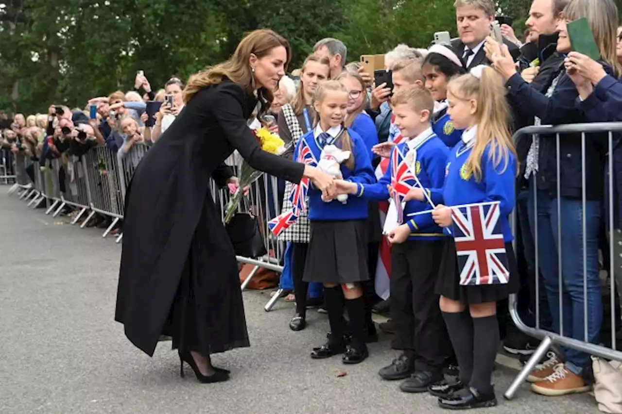 Eight-Year-Old Schoolgirl Cries With Joy After Kate Middleton Picks Her From A Crowd To Pay Tribute To The Queen With Corgi Toy