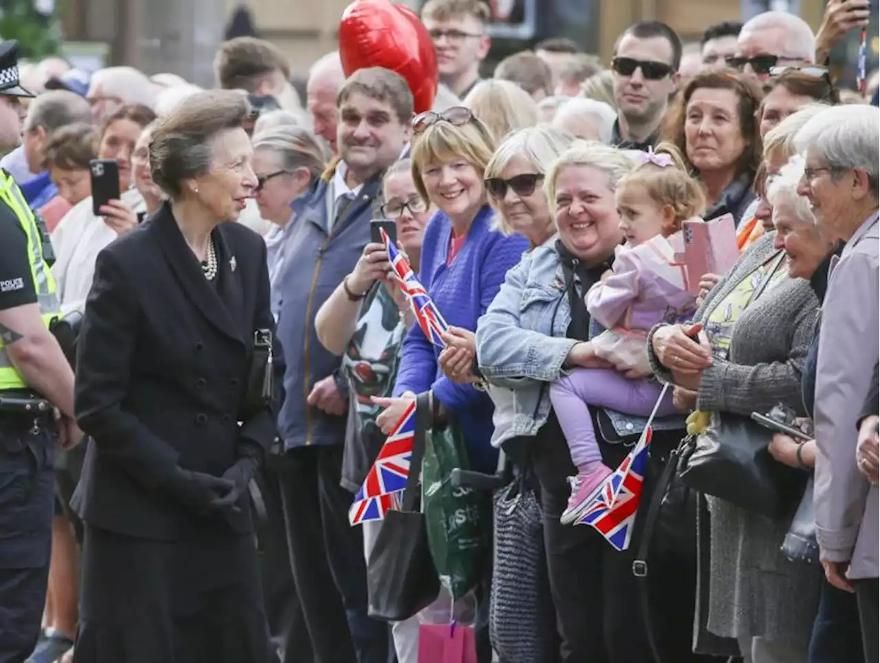 Princess Anne meets Glasgow charities at City Chambers to hear what the Queen meant to them