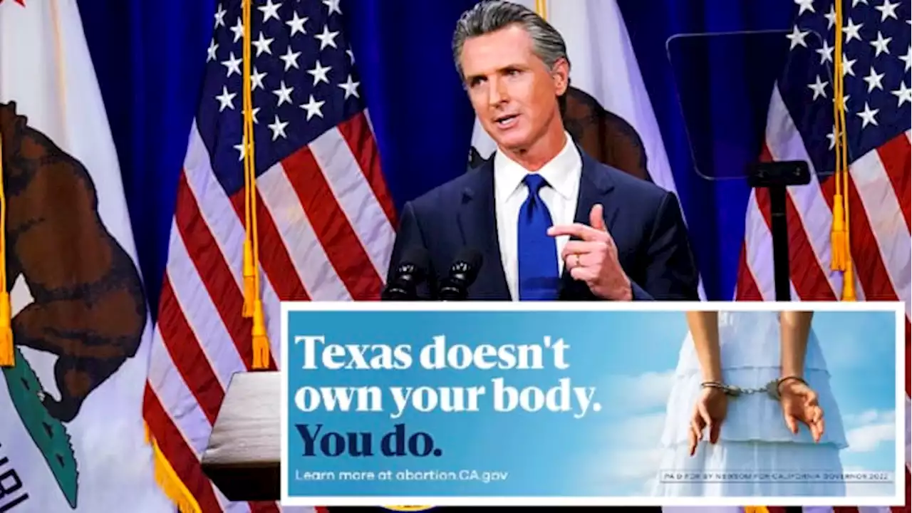 California governor buys billboards in Texas, 6 other states to promote abortion services