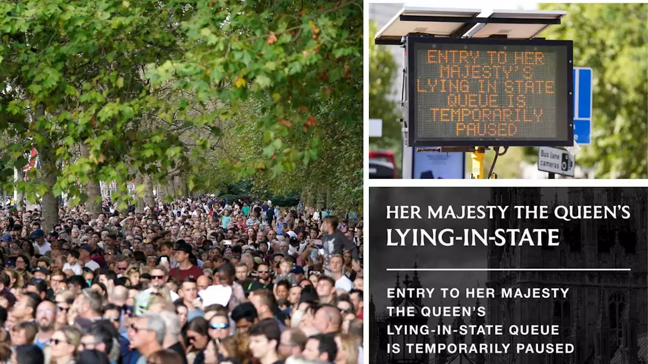 Hundreds of mourners have collapsed while queuing to see the Queen's coffin