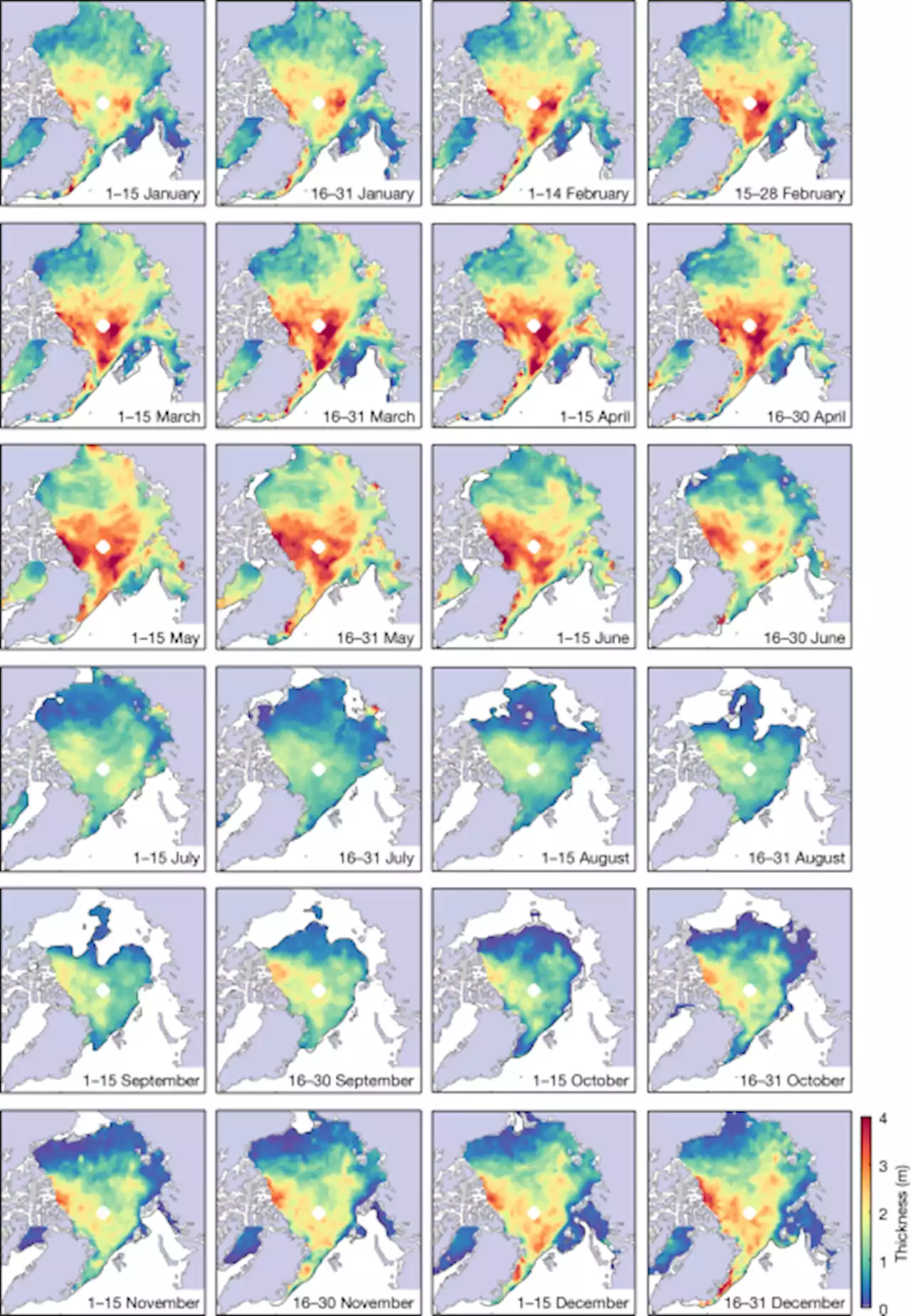 A year-round satellite sea-ice thickness record from CryoSat-2 - Nature