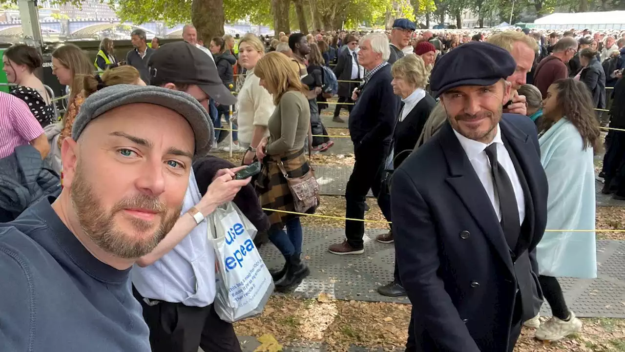 David Beckham Waits Over 12 Hours to Pay His Respects to Queen Elizabeth